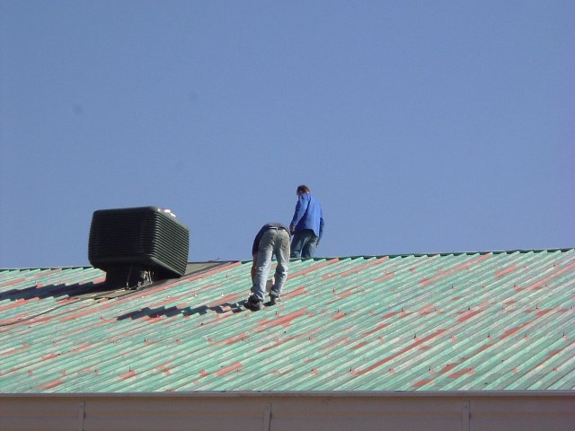 Tin roof restoration and decoration BEFORE